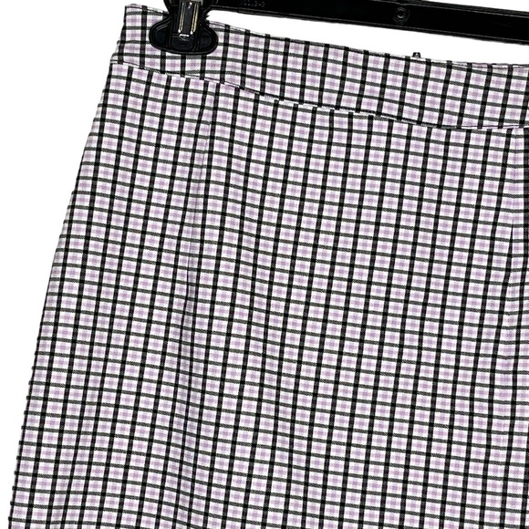 Garage Lavender Check Plaid Print A Line Mini Skirt Pink Purple Y2K Skater Small - Picture 1 of 10